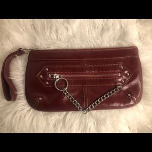 Deep Red Clutch Bag